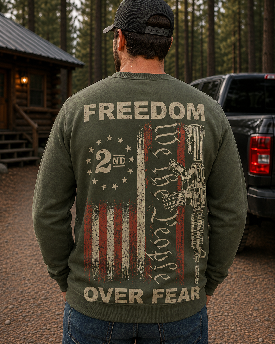 Freedom Over Fear | Adult Graphic Shirt, Sweatshirt & Hoodie