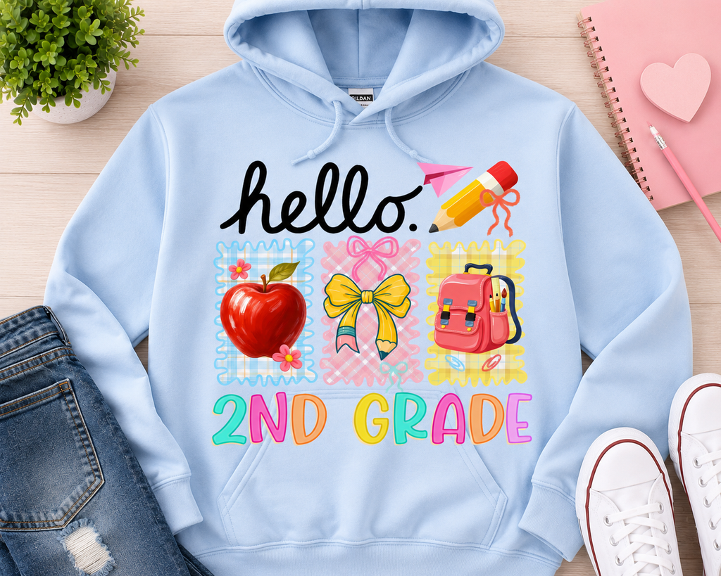 Back To School Second Grade | T-Shirts, Sweatshirt & Hoodie