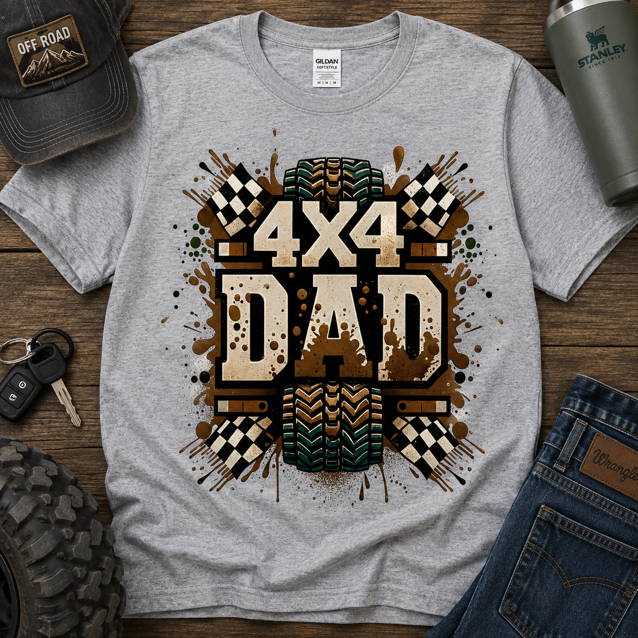 4x4 Dad | Adult Graphic Shirt, Sweatshirt & Hoodie