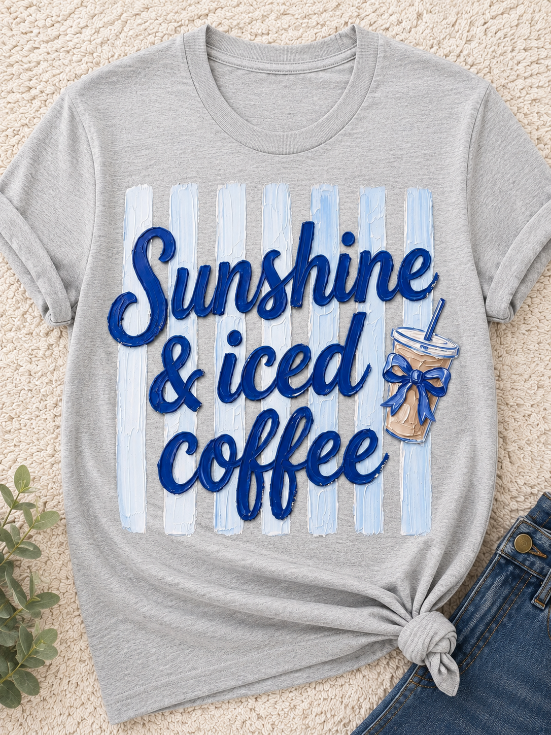 Sunshine And Iced Coffee| Adult Graphic Shirt, Sweatshirt & Hoodie