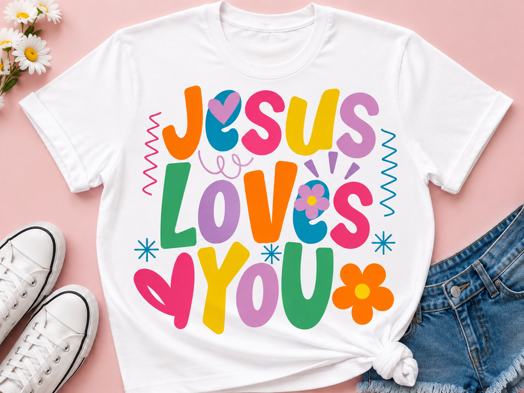 Jesus Loves You | Adult Graphic Shirt, Sweatshirt & Hoodie