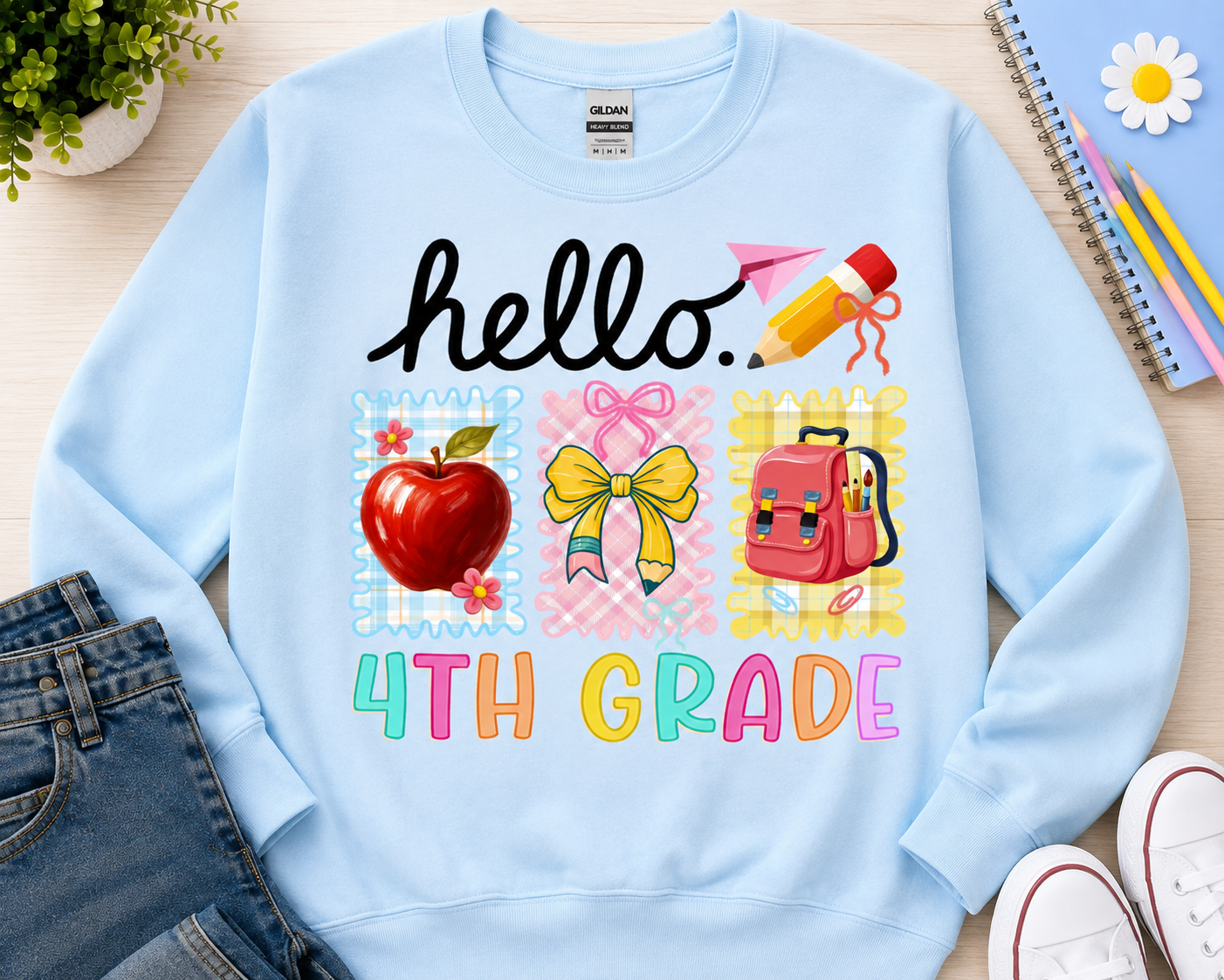 Back To School Fourth Grade | T-Shirts, Sweatshirt & Hoodie