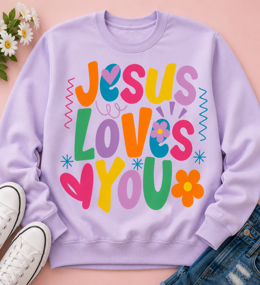 Jesus Loves You | Adult Graphic Shirt, Sweatshirt & Hoodie