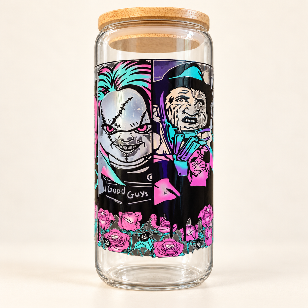 Halloween glass 16oz cup