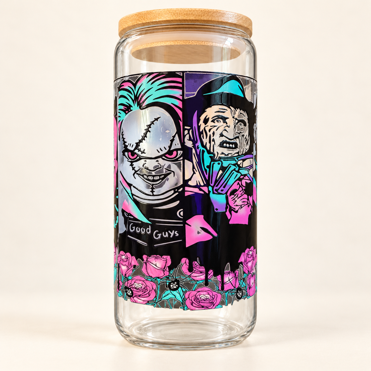 Halloween glass 16oz cup