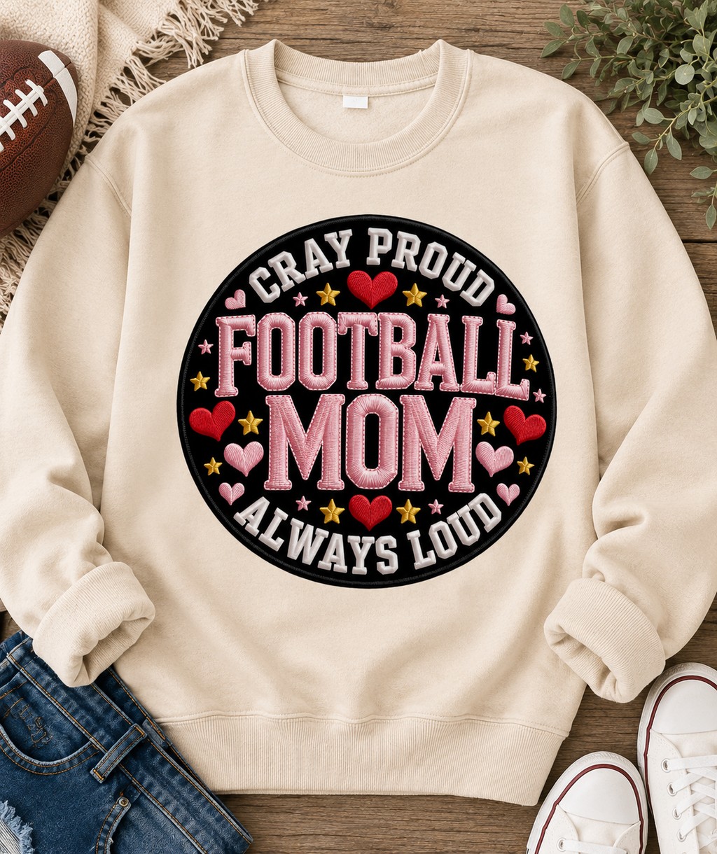 Football Mom | Adult Graphic Shirt, Sweatshirt & Hoodie