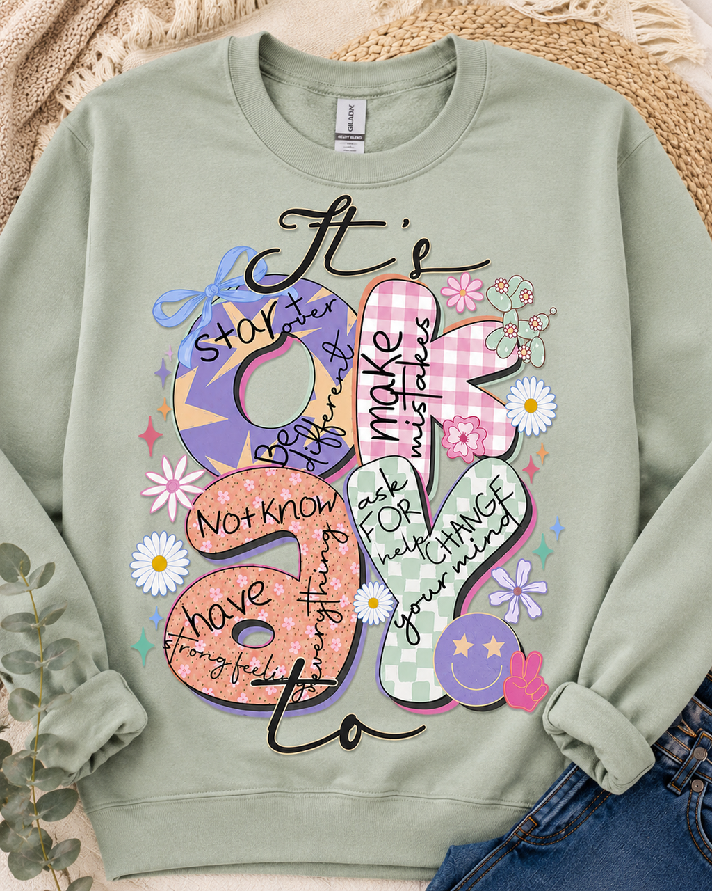It’s Okay | Adult Graphic Shirt, Sweatshirt & Hoodie
