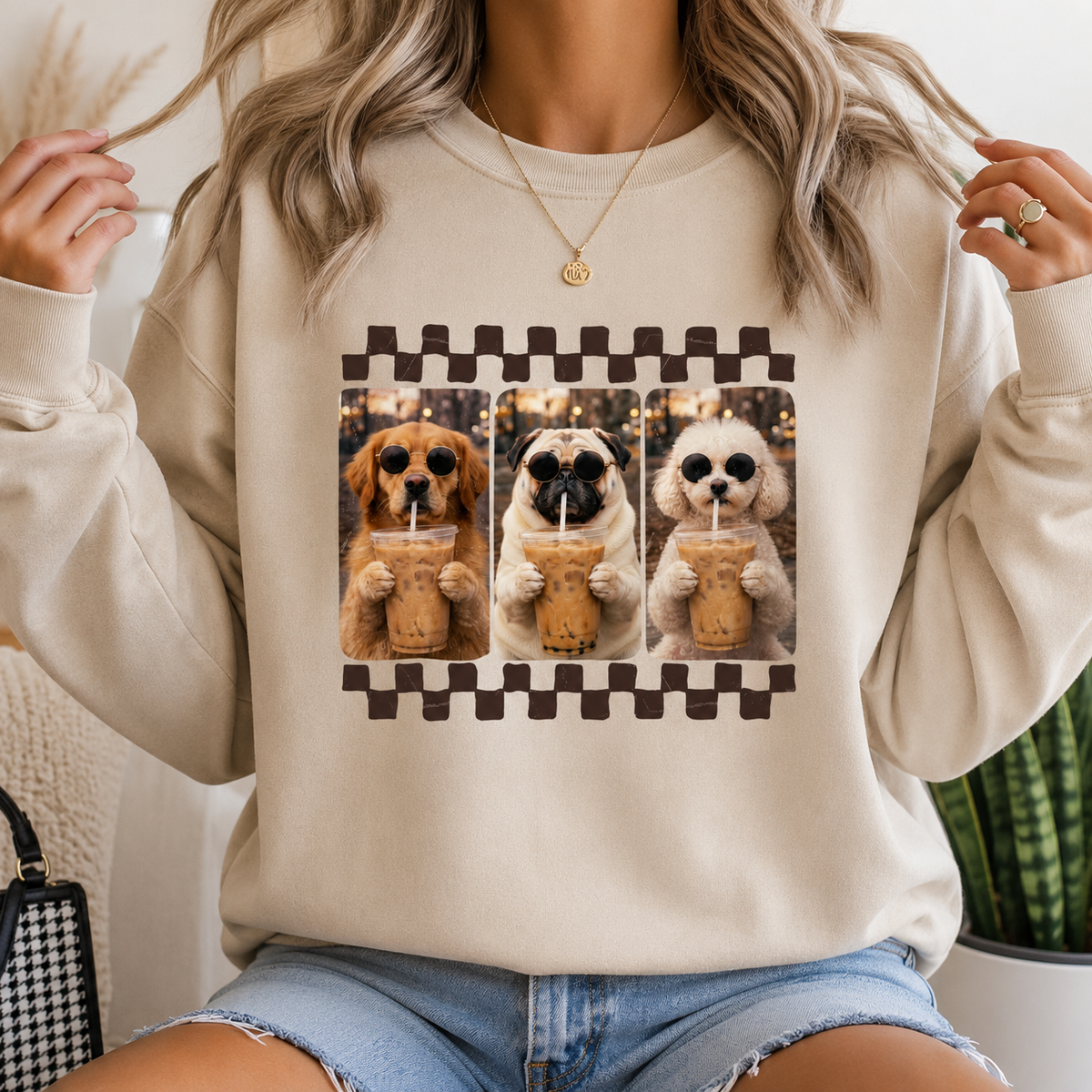 Dogs and Coffee | Adult Graphic Shirt, Sweatshirt & Hoodie
