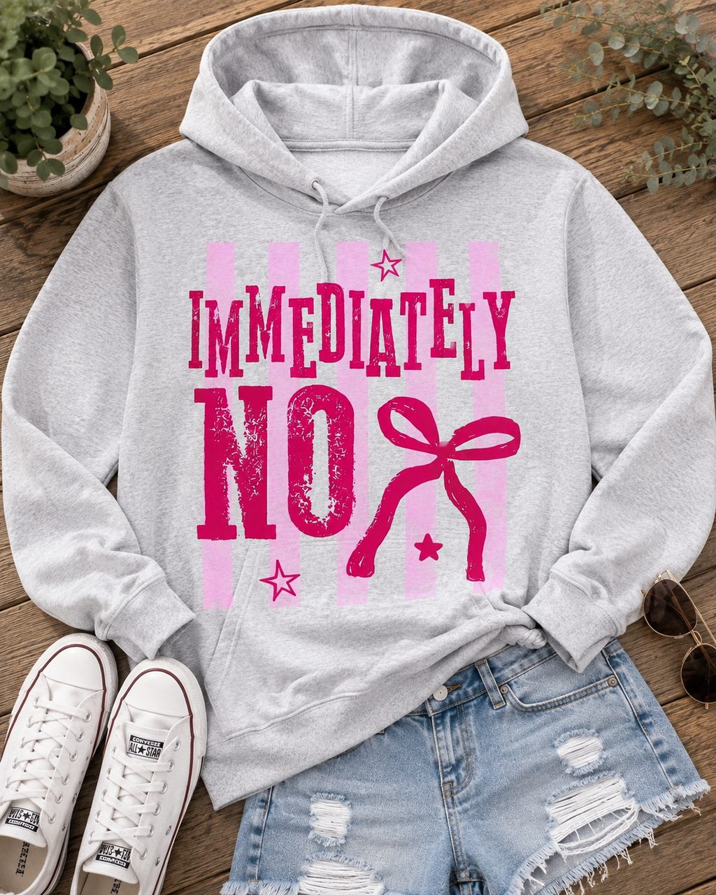 Immediately NO| Adult Graphic Shirt, Sweatshirt & Hoodie