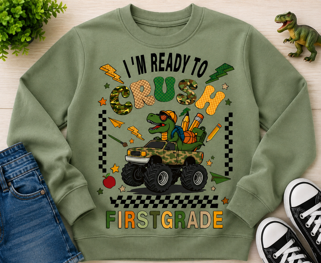 Back To School First Grade| T-Shirt, Sweatshirt & Hoodie