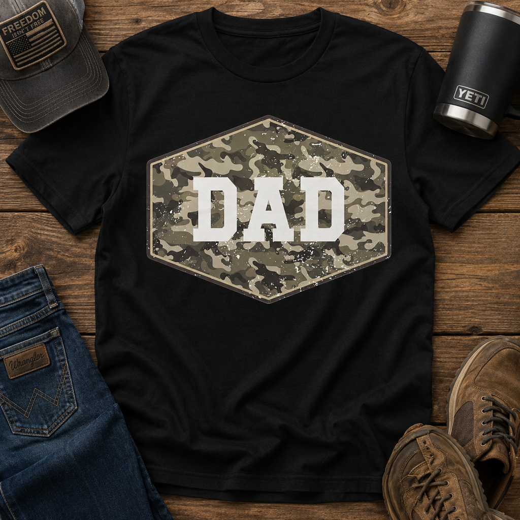 Camo Dad | Adult Graphic Shirt, Sweatshirt & Hoodie