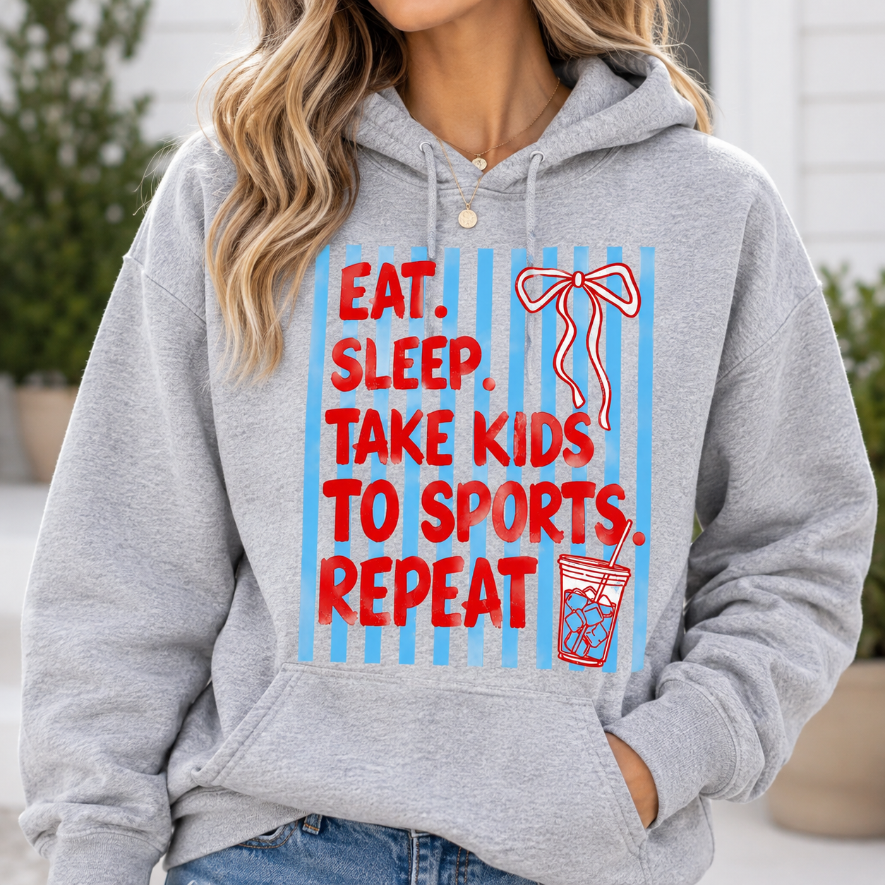 Eat. Sleep. Take Kids To Sports. Repeat | Adult Graphic Shirt, Sweatshirt & Hoodie