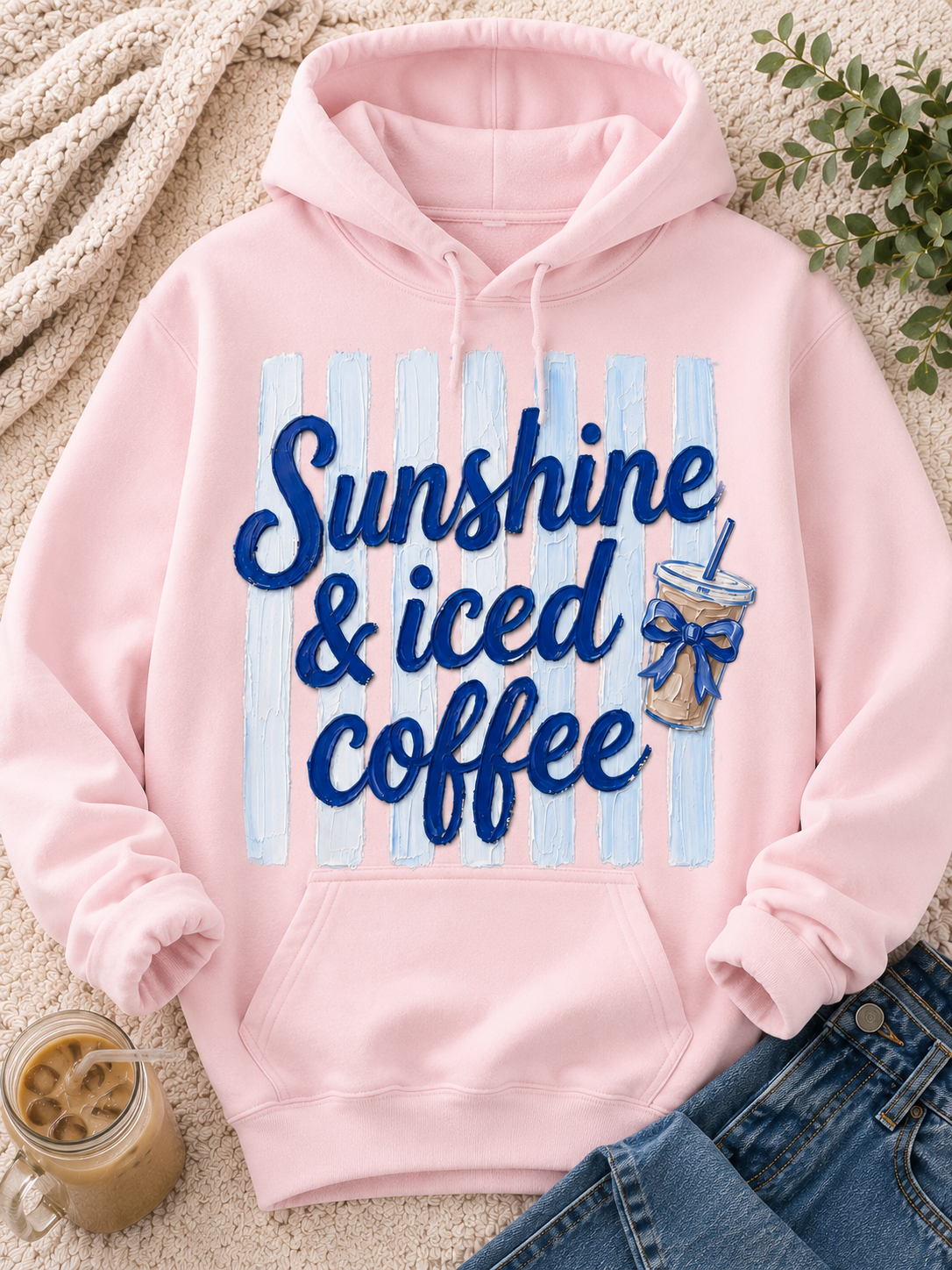 Sunshine And Iced Coffee| Adult Graphic Shirt, Sweatshirt & Hoodie