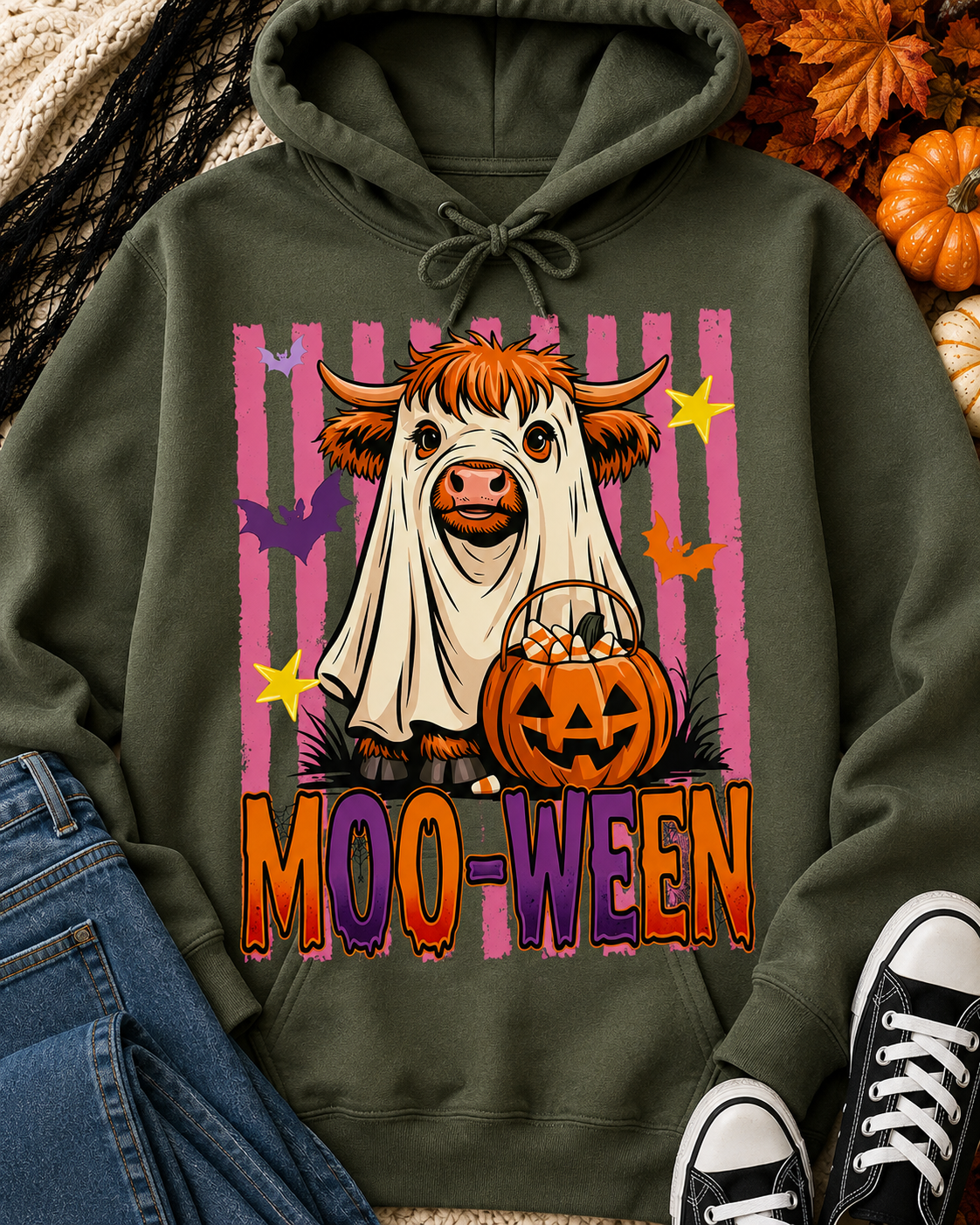 MOO-WEEN | Adult Graphic Shirt, Sweatshirt & Hoodie