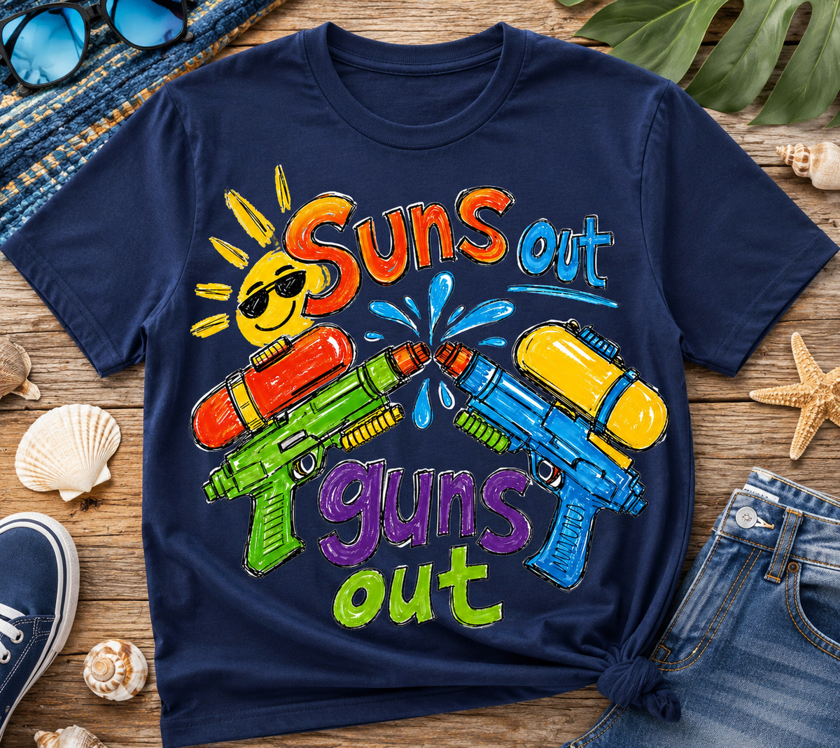 Suns Out Guns Out|Kids Graphic T-Shirt, Sweatshirt & Hoodie