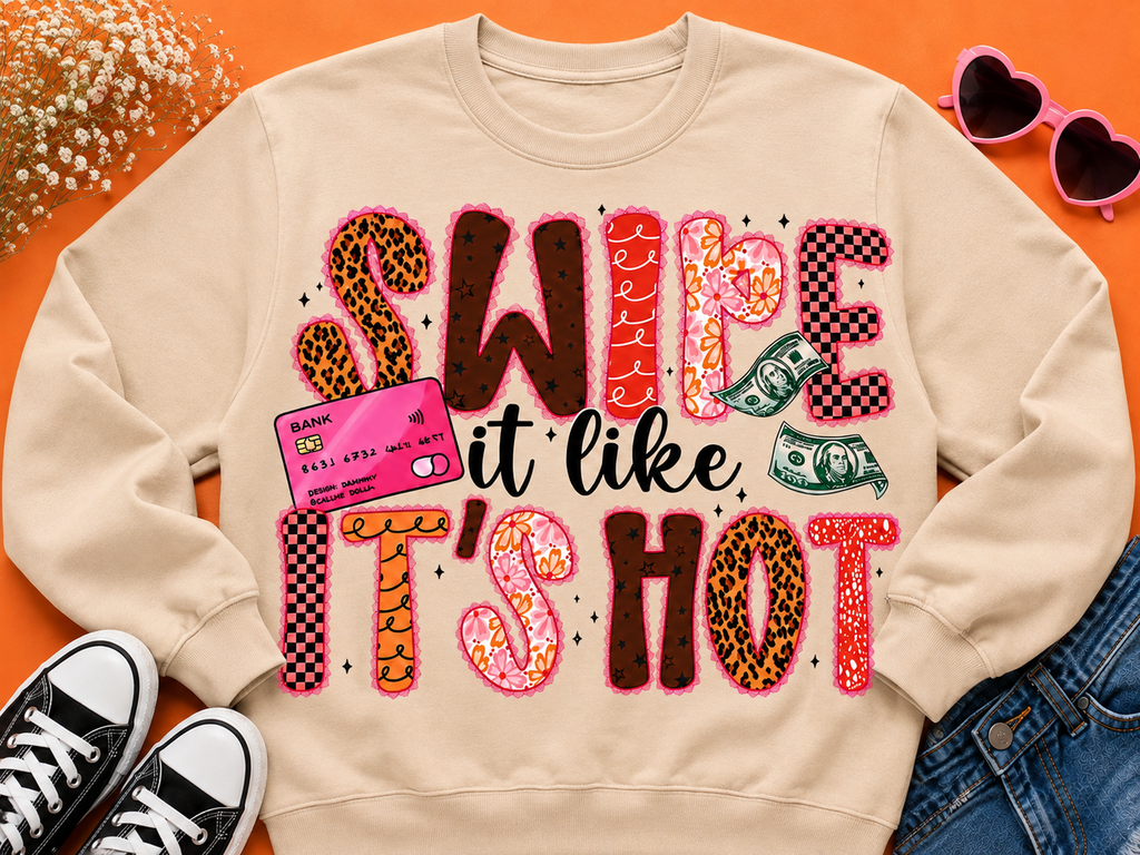 Swipe It Like It’s HOT | Adult Graphic Shirt, Sweatshirt & Hoodie