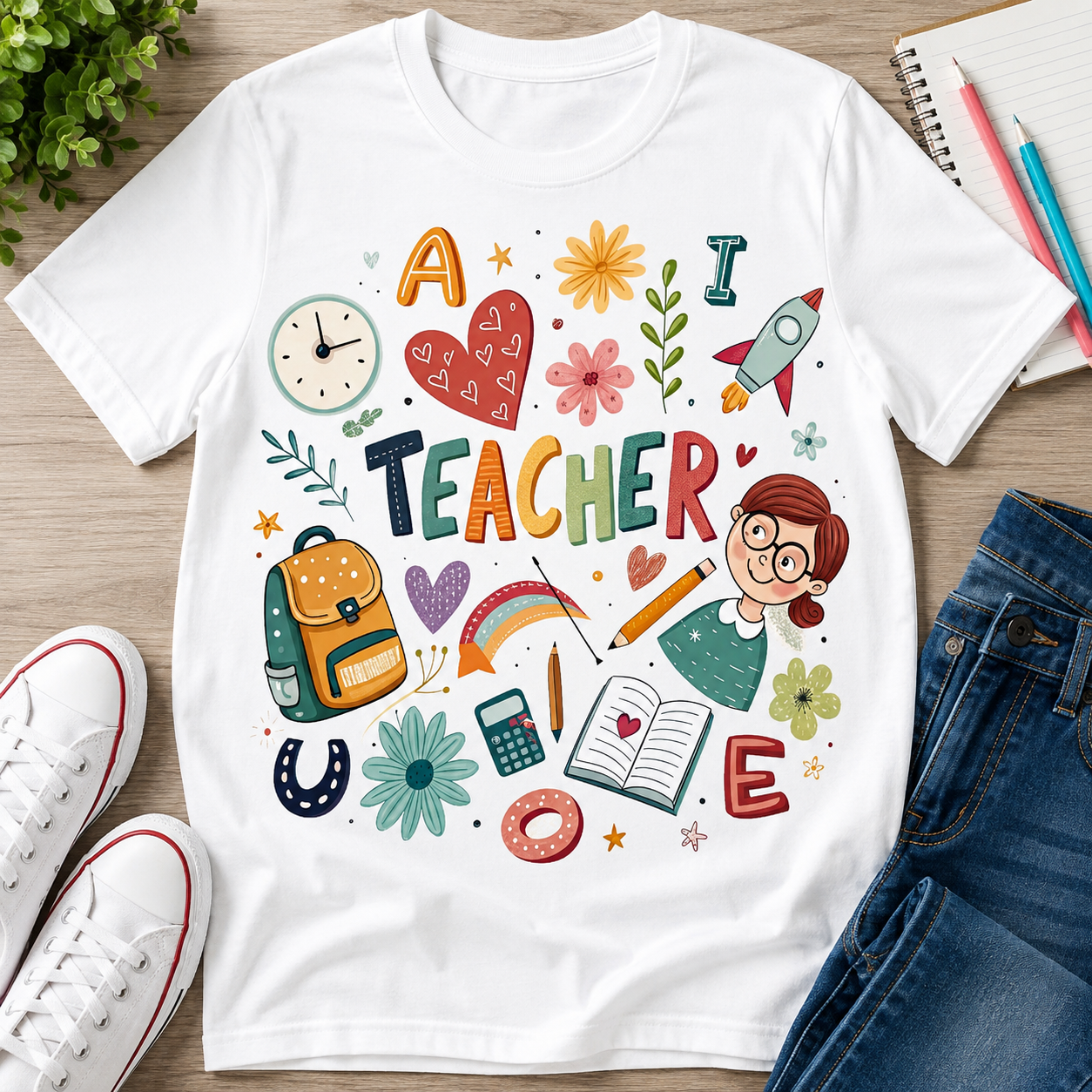 Teacher AEIOU | T-Shirts, Sweatshirt & Hoodie