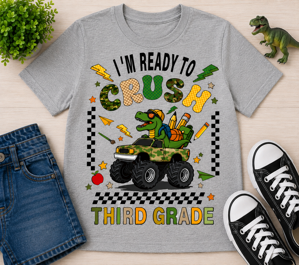 Back to School Third Grade|T-Shirt, Sweatshirt & Hoodie