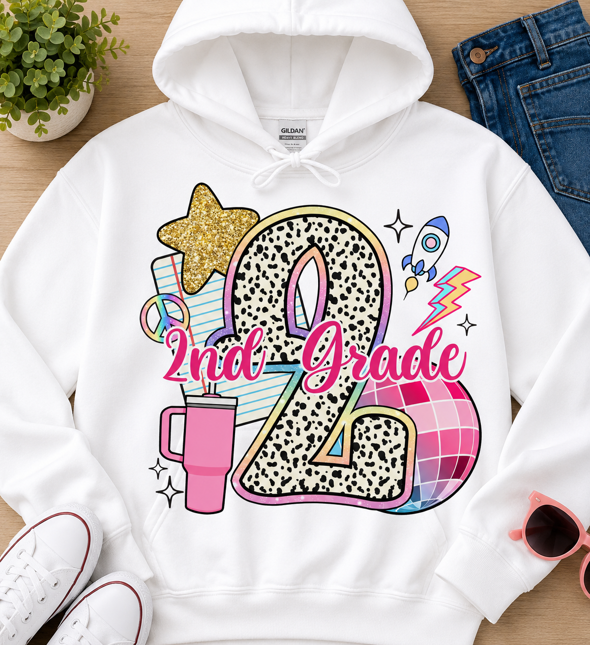 Back To School Second Grade | T-Shirts, Sweatshirt & Hoodie