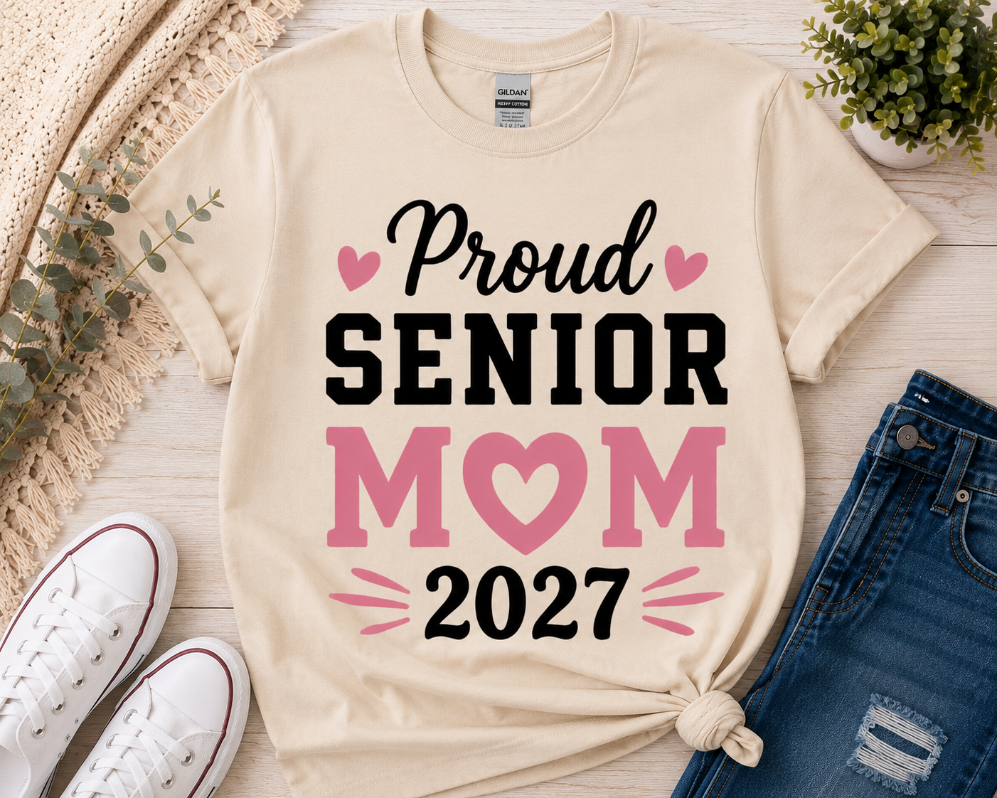 Proud Senior Mom 2027 | T-Shirts, Sweatshirt & Hoodie