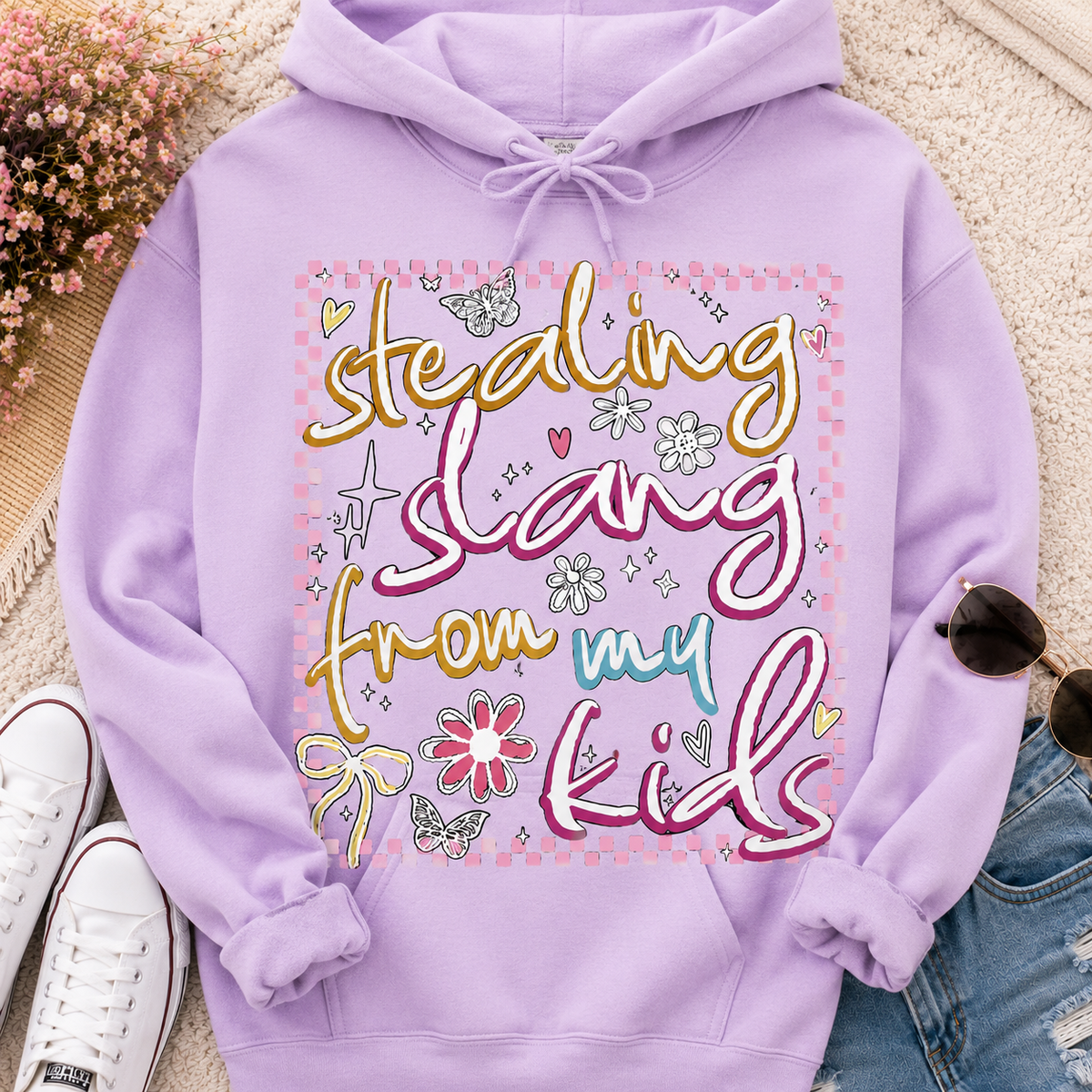 Stealing Slang from my Kids | Adult Graphic Shirt, Sweatshirt & Hoodie