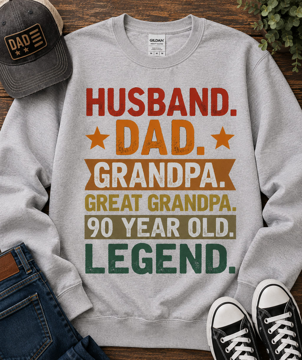 Husband, Dad, Legend | Adult Graphic Shirt, Sweatshirt & Hoodie