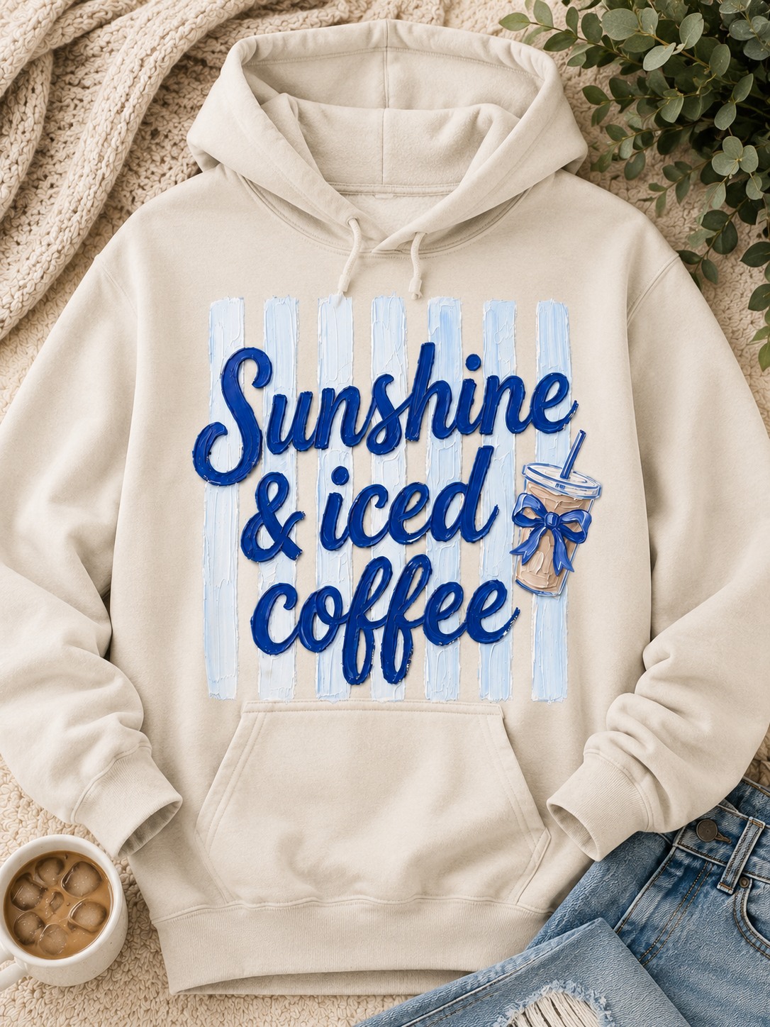 Sunshine And Iced Coffee| Adult Graphic Shirt, Sweatshirt & Hoodie
