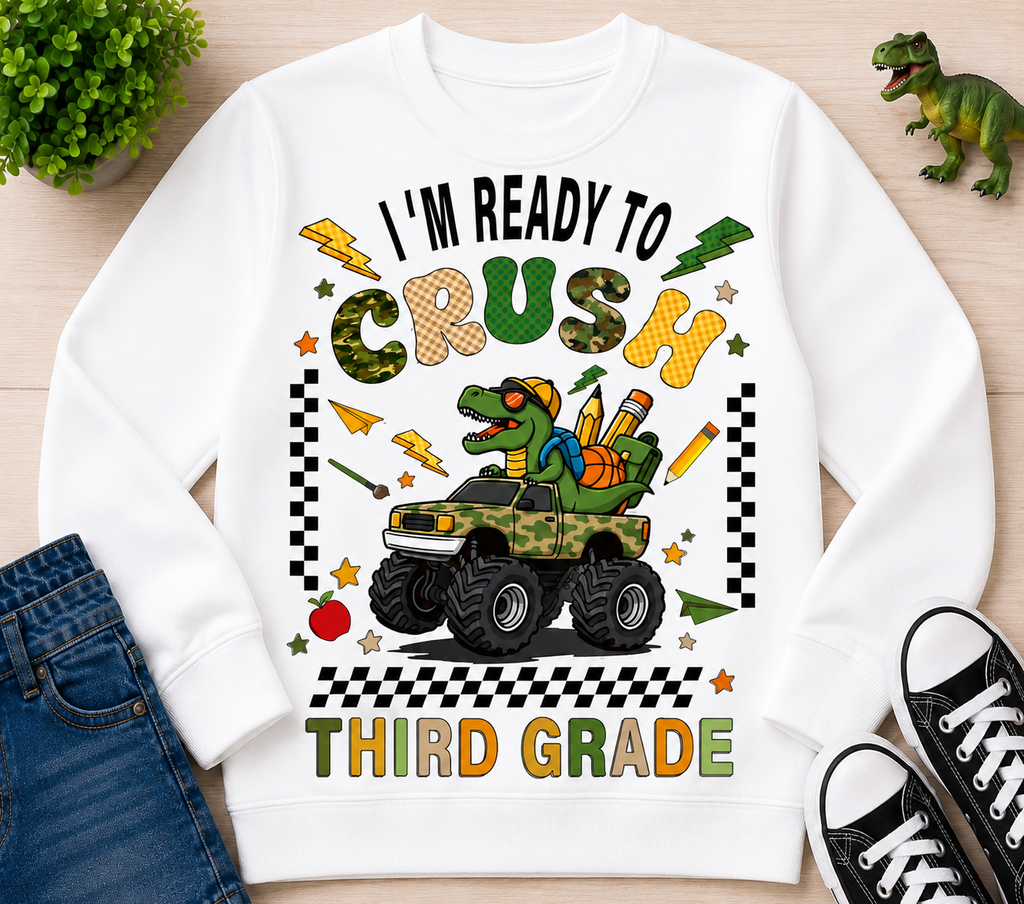 Back to School Third Grade|T-Shirt, Sweatshirt & Hoodie