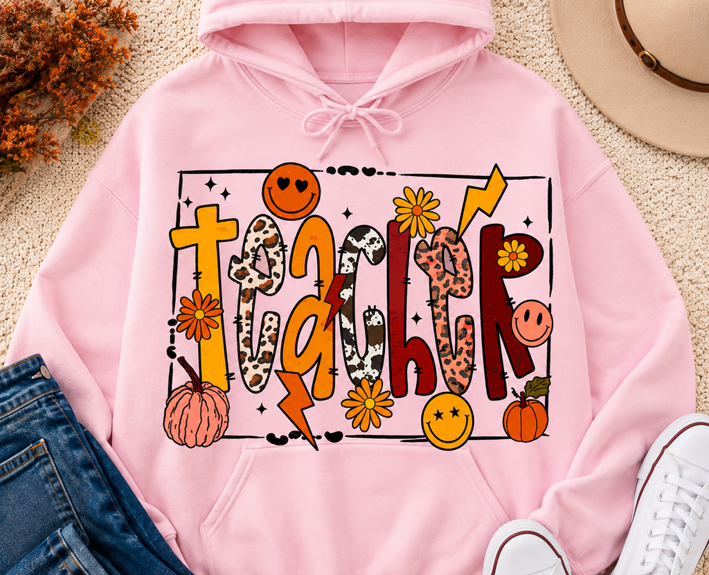 Teacher Fall | Adult Graphic Shirt, Sweatshirt & Hoodie