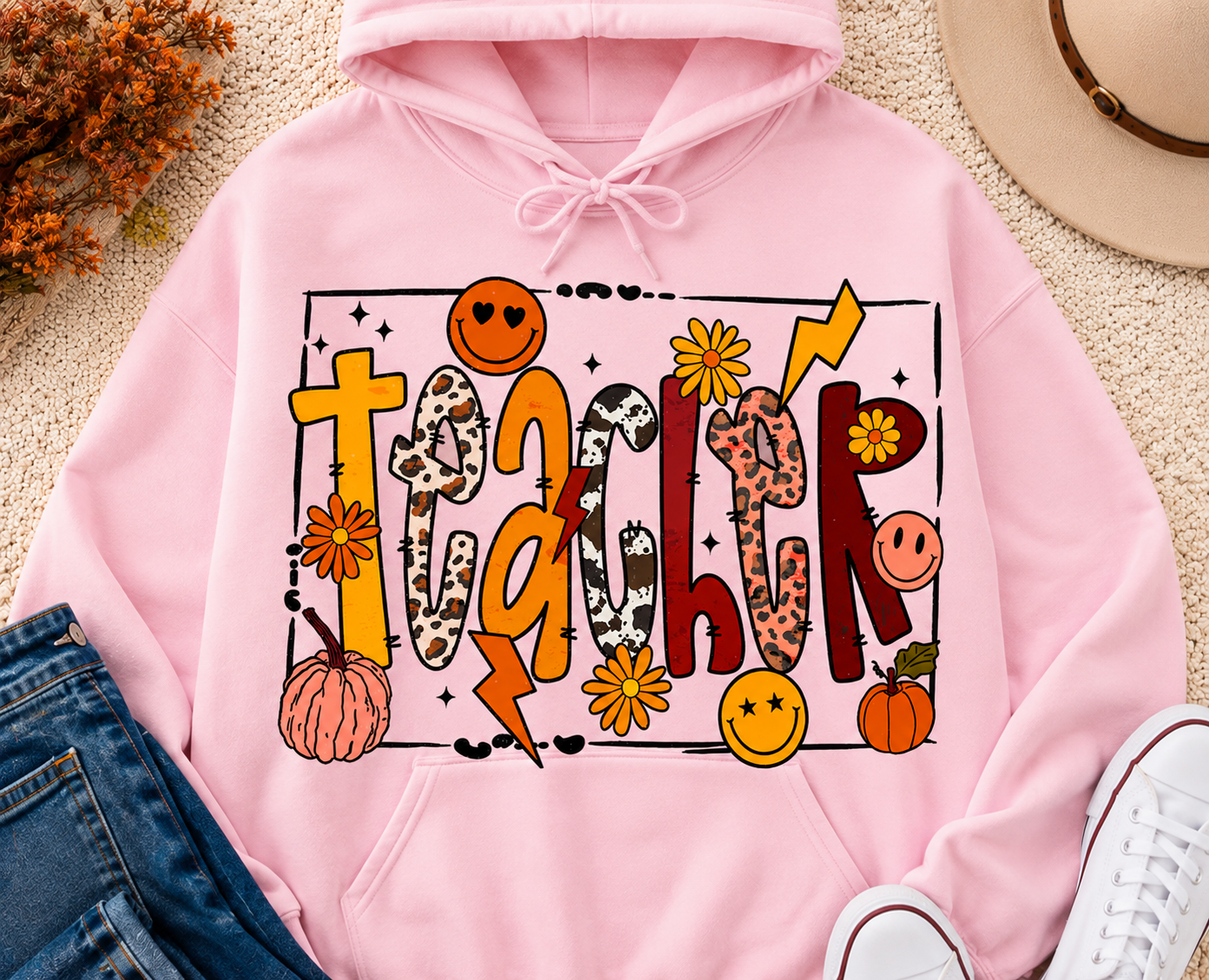 Teacher Fall | Adult Graphic Shirt, Sweatshirt & Hoodie