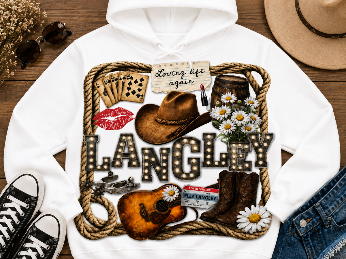 Langley | Adult Graphic Shirt, Sweatshirt & Hoodie