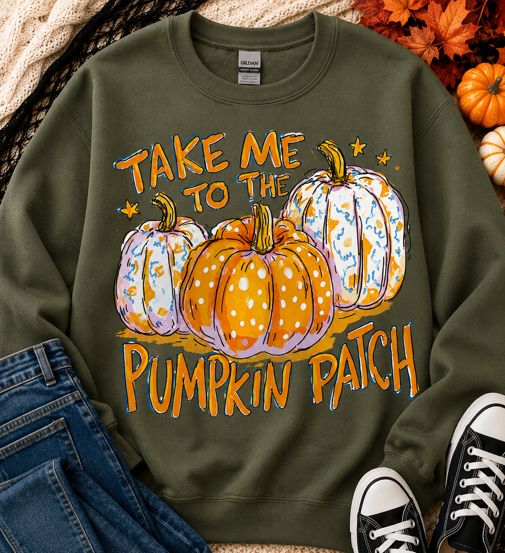 Take Me To The Pumpkin Patch | Adult Graphic Shirt, Sweatshirt & Hoodie