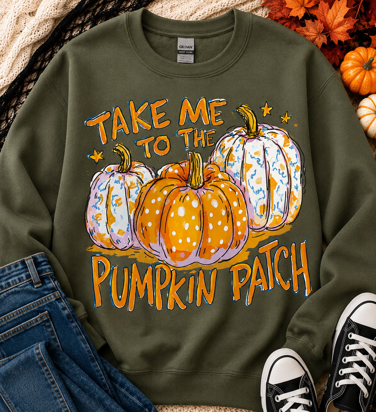 Take Me To The Pumpkin Patch | Adult Graphic Shirt, Sweatshirt & Hoodie