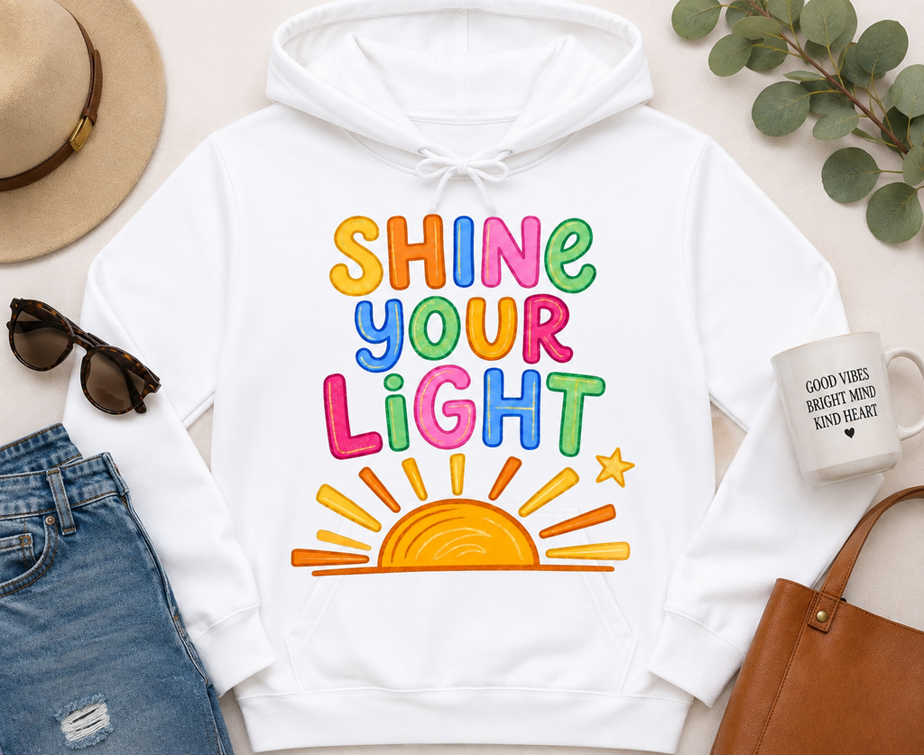 Shine Your Light| Adult Graphic T-Shirt, Sweatshirt & Hoodie