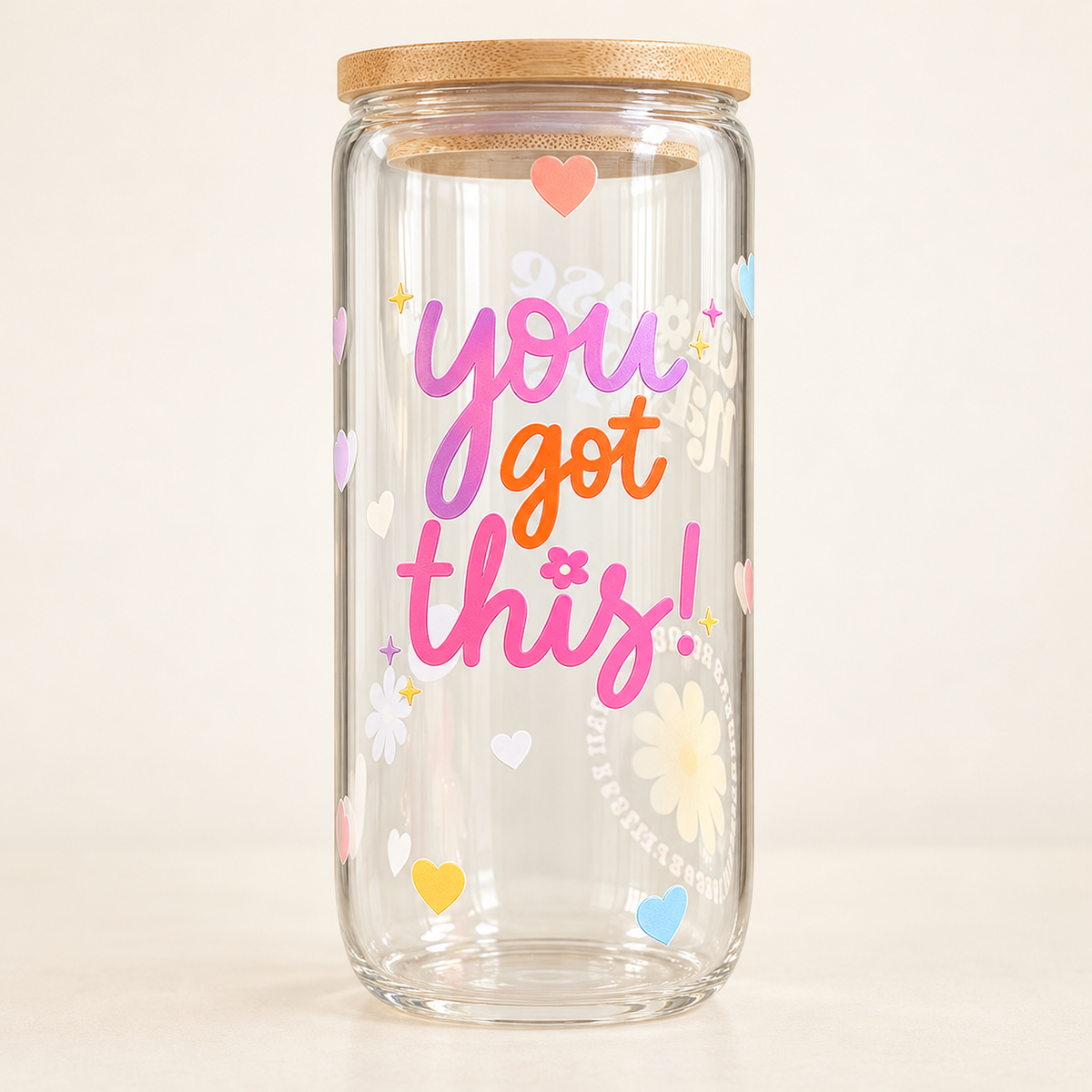 You got this glass 16oz cup