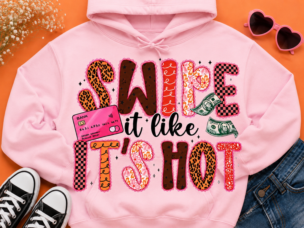 Swipe It Like It’s HOT | Adult Graphic Shirt, Sweatshirt & Hoodie