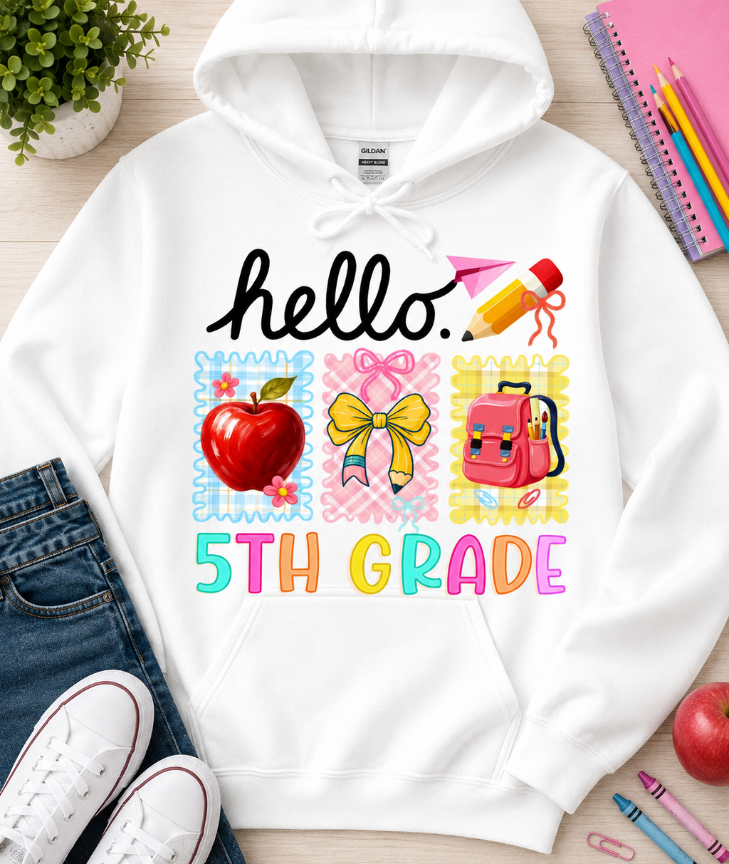 Back To School Fifth Grade | T-Shirts, Sweatshirt & Hoodie