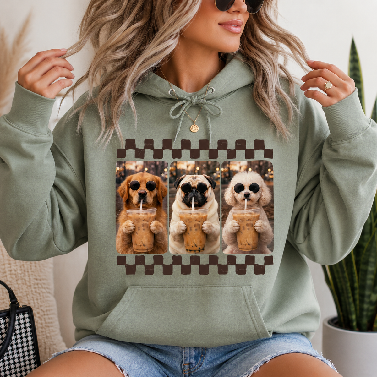 Dogs and Coffee | Adult Graphic Shirt, Sweatshirt & Hoodie