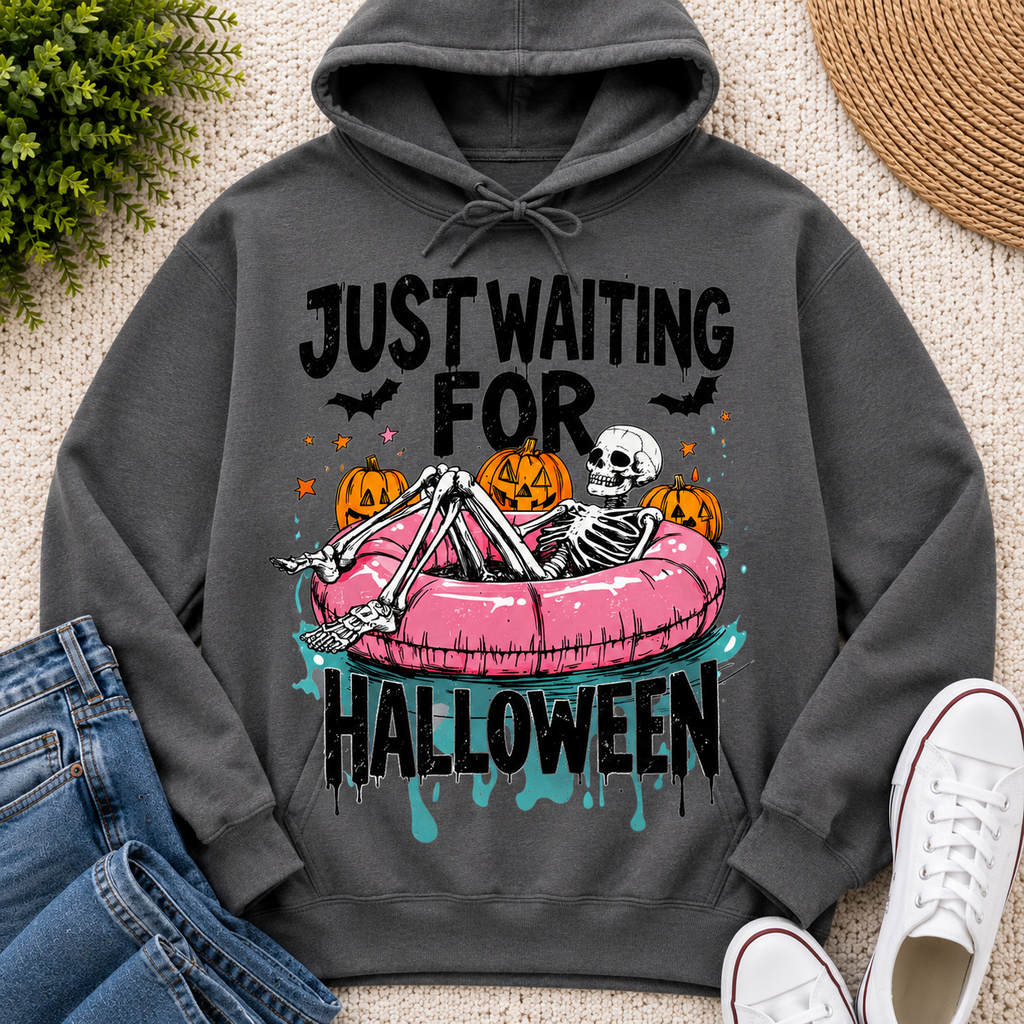 Just Waiting For Halloween | Adult Graphic Shirt, Sweatshirt & Hoodie