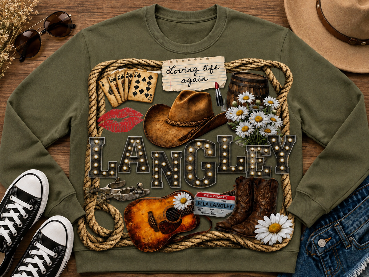 Langley | Adult Graphic Shirt, Sweatshirt & Hoodie