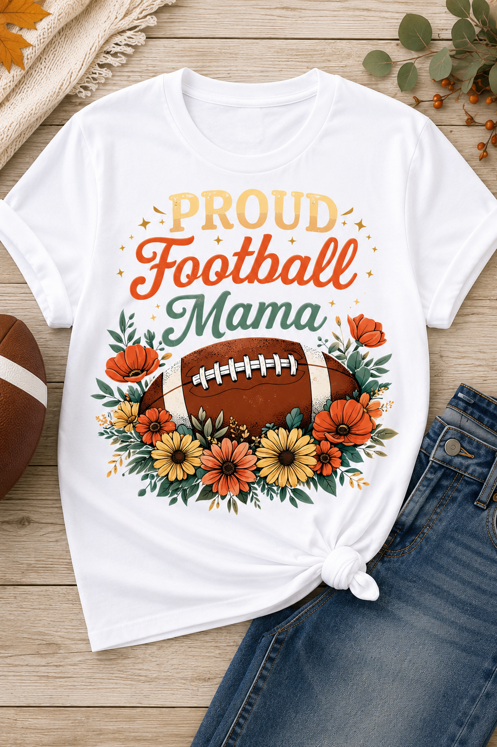 Football Mom | Adult Graphic Shirt, Sweatshirt & Hoodie