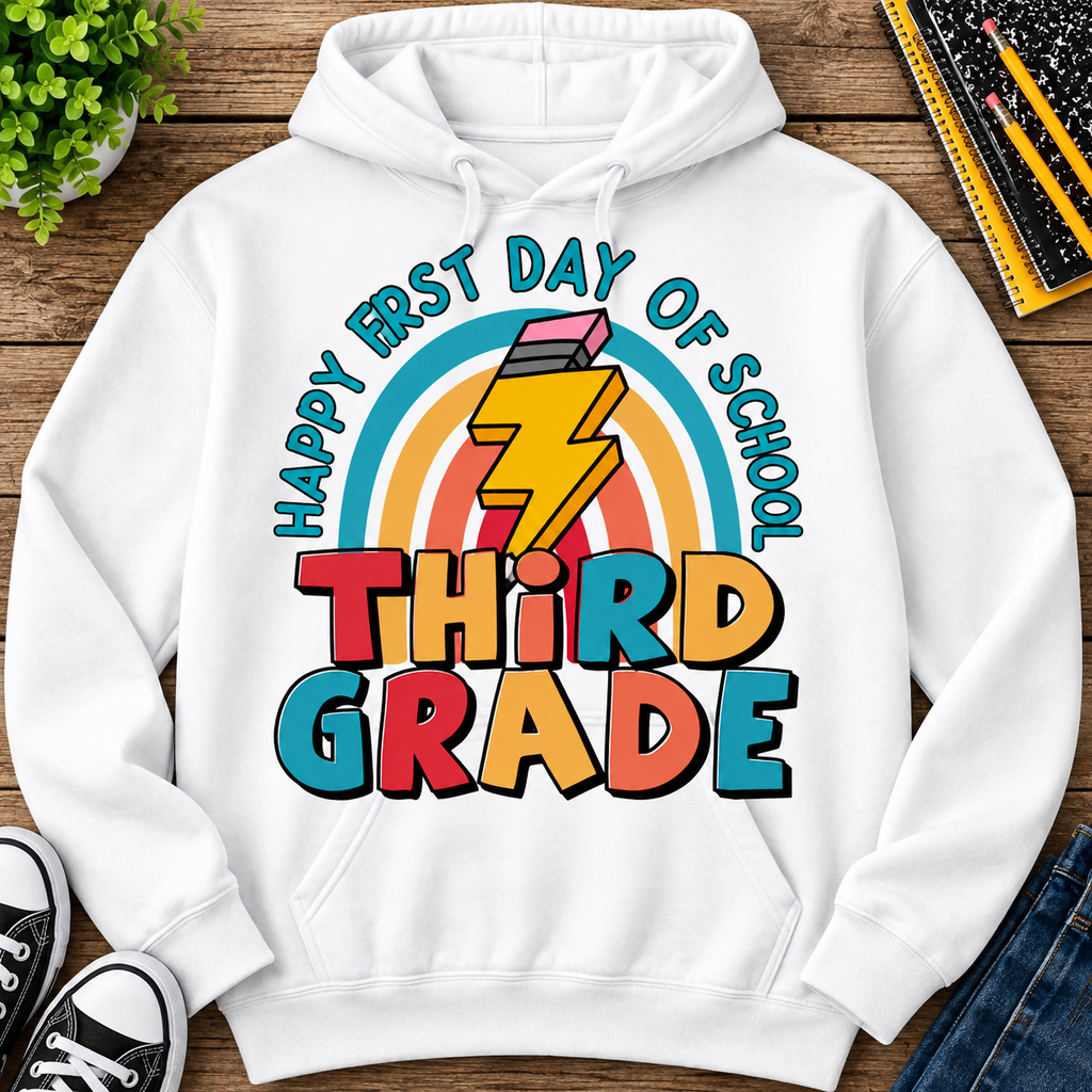 Back To School Third Grade | T-Shirts, Sweatshirt & Hoodie