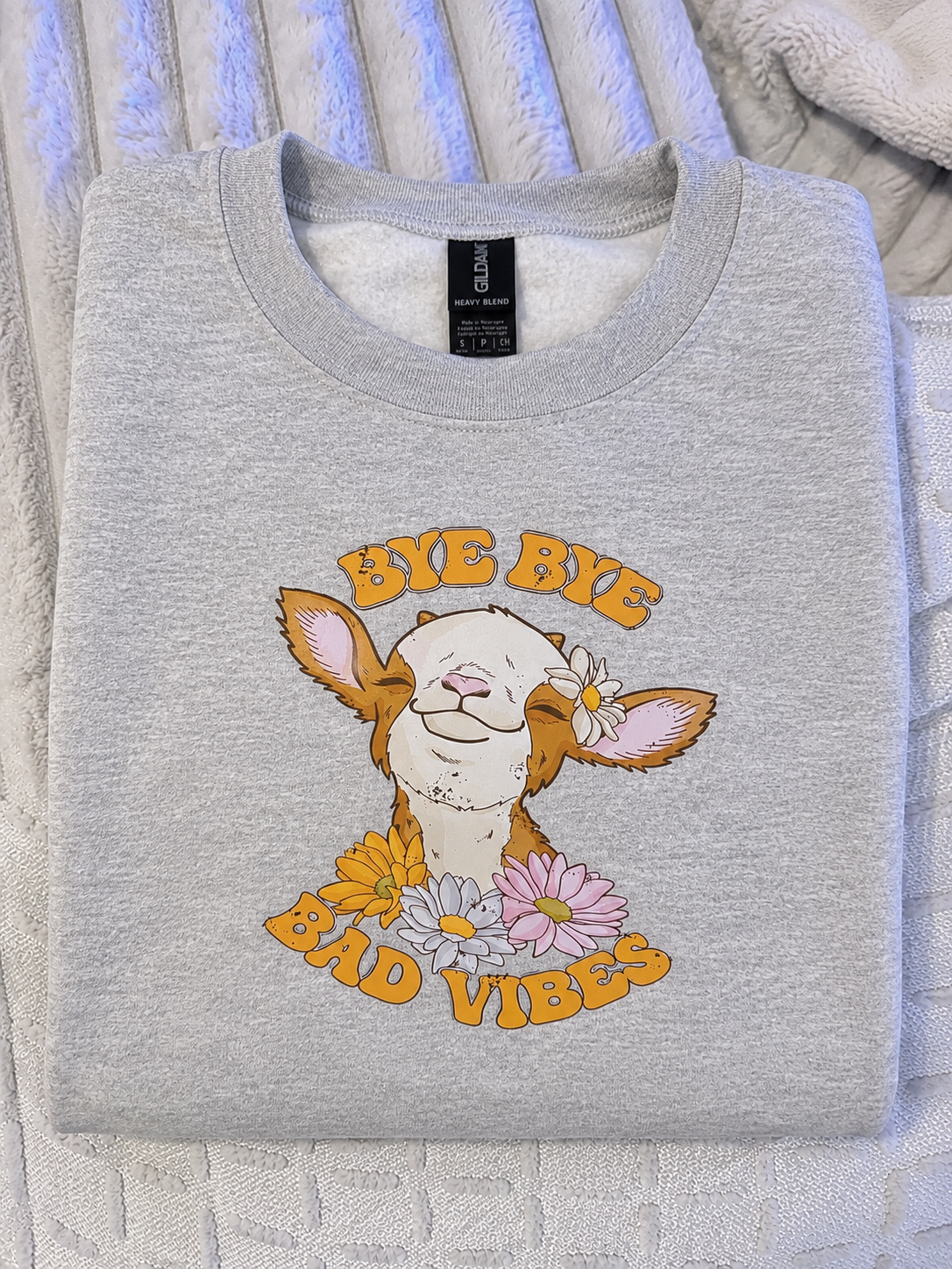 Bye Bye Bad Vibes|Kids Graphic T-Shirt, Sweatshirt & Hoodie