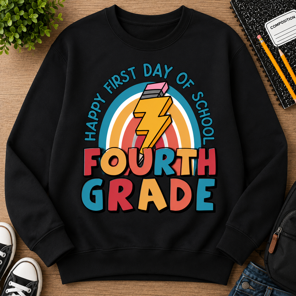Back To School Fourth Grade | T-Shirts, Sweatshirt & Hoodie