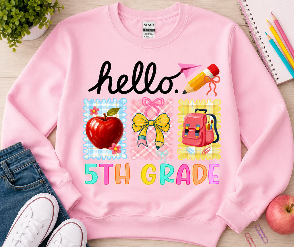 Back To School Fifth Grade | T-Shirts, Sweatshirt & Hoodie