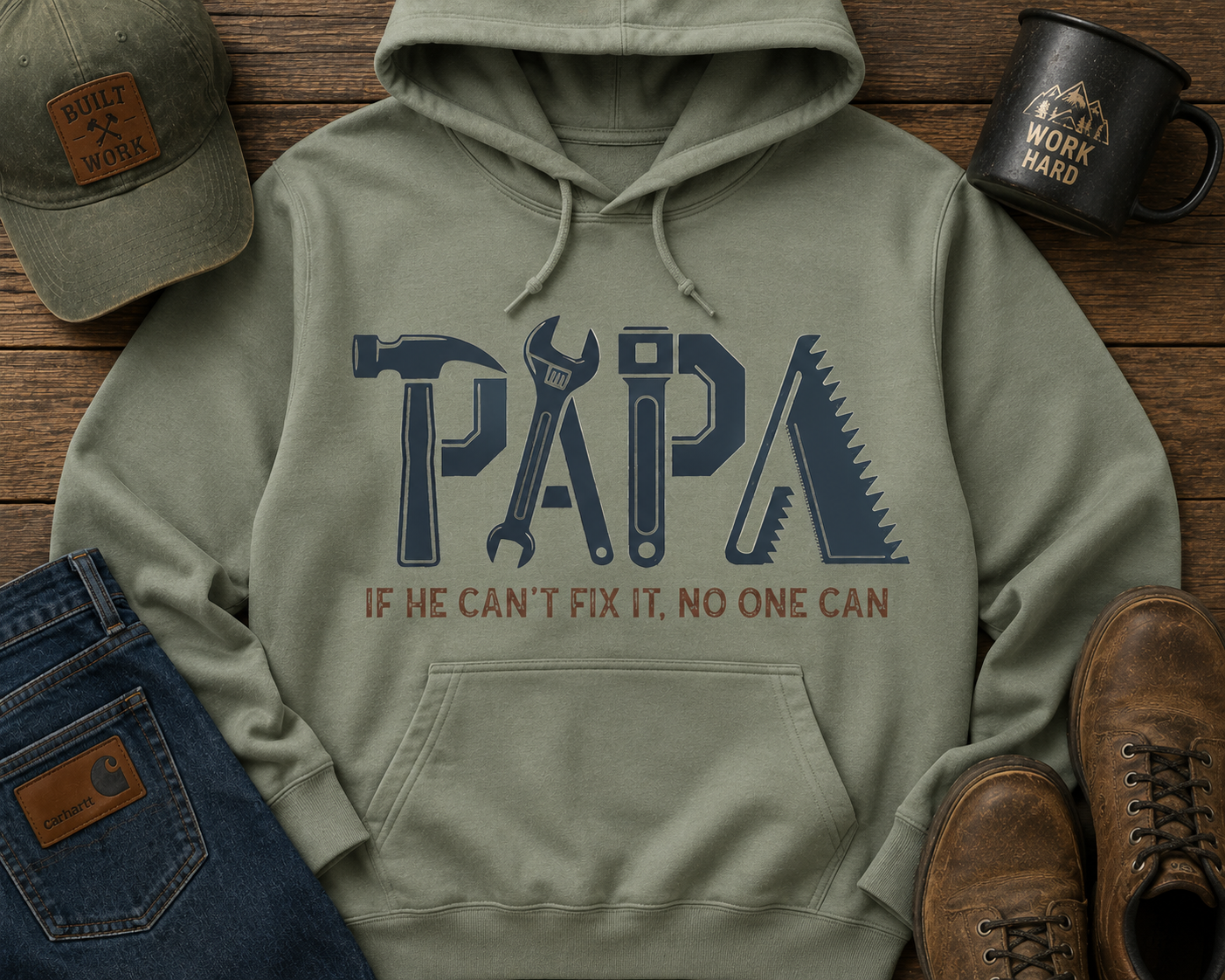 Papa | Adult Graphic Shirt, Sweatshirt & Hoodie