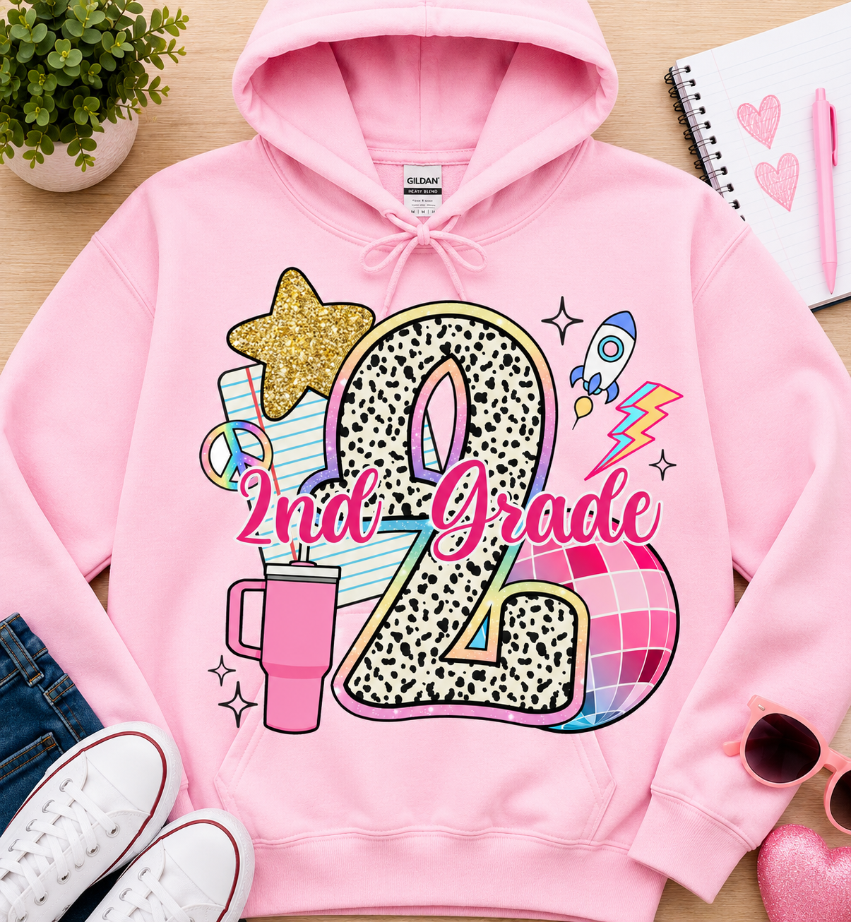 Back To School Second Grade | T-Shirts, Sweatshirt & Hoodie