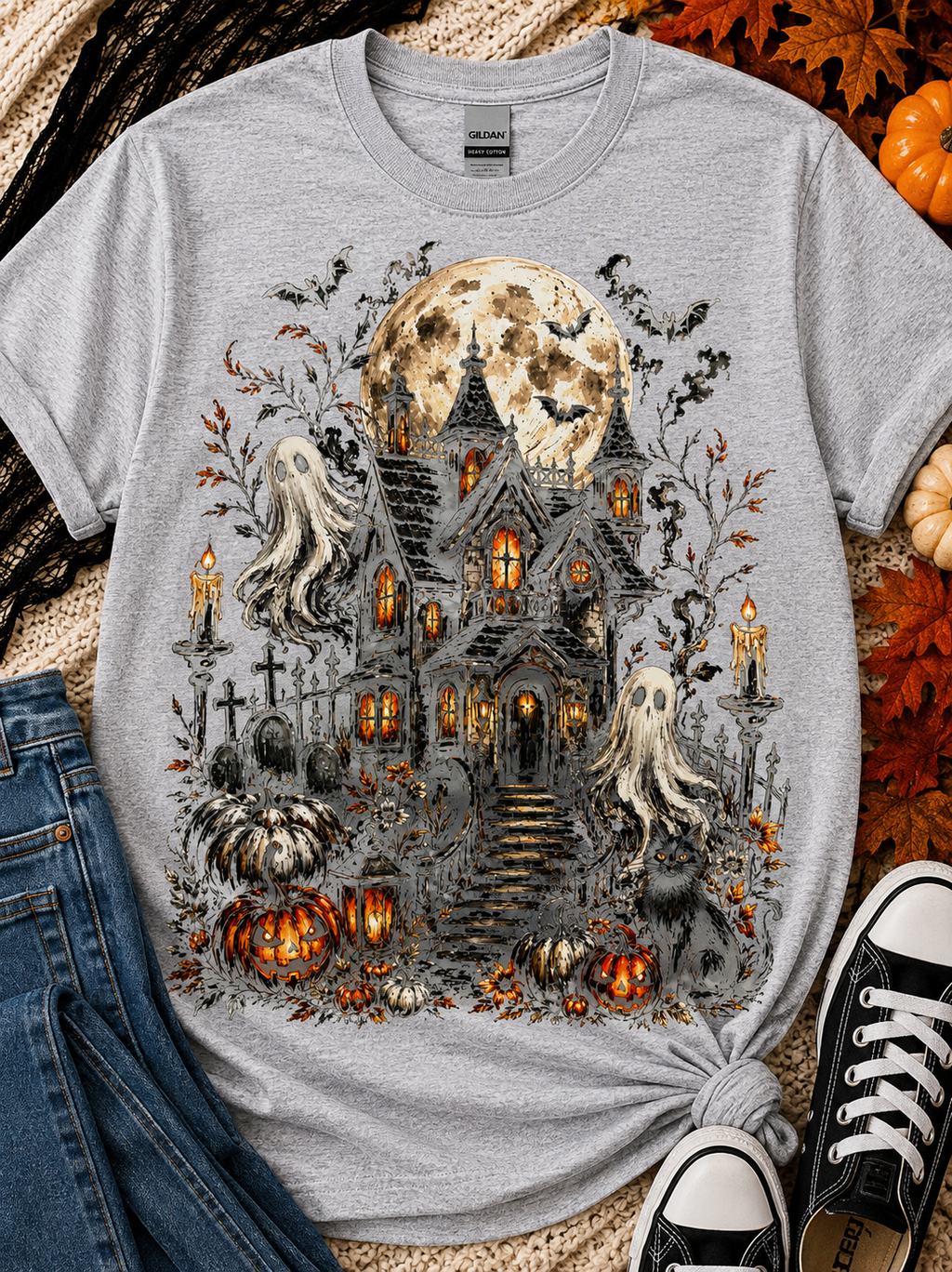 Haunted House | Adult Graphic Shirt, Sweatshirt & Hoodie