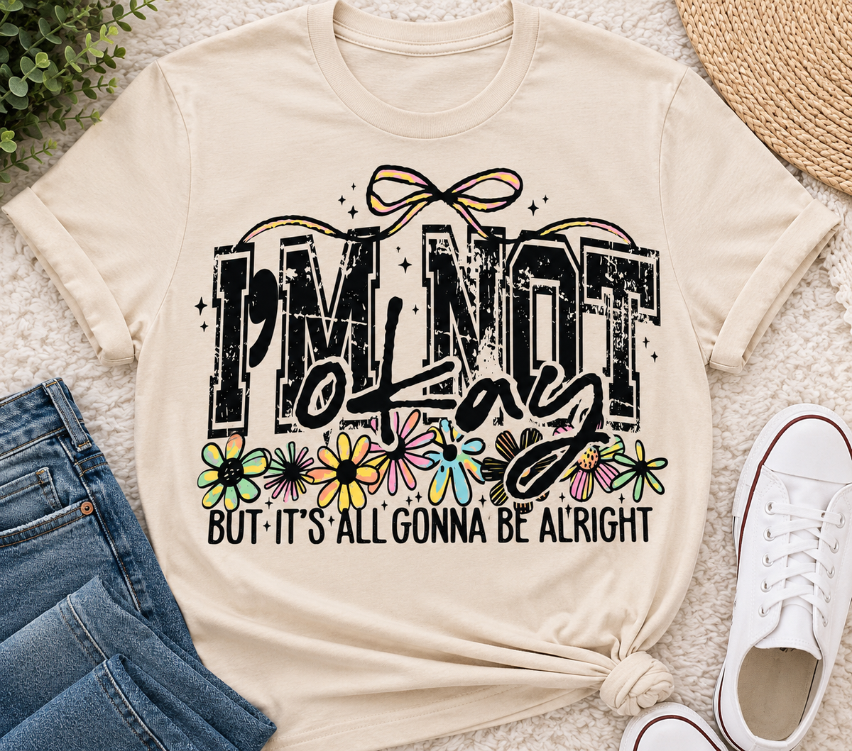 I’M Not Okay But It’s Gonna Be Alright | Adult Graphic Shirt, Sweatshirt & Hoodie