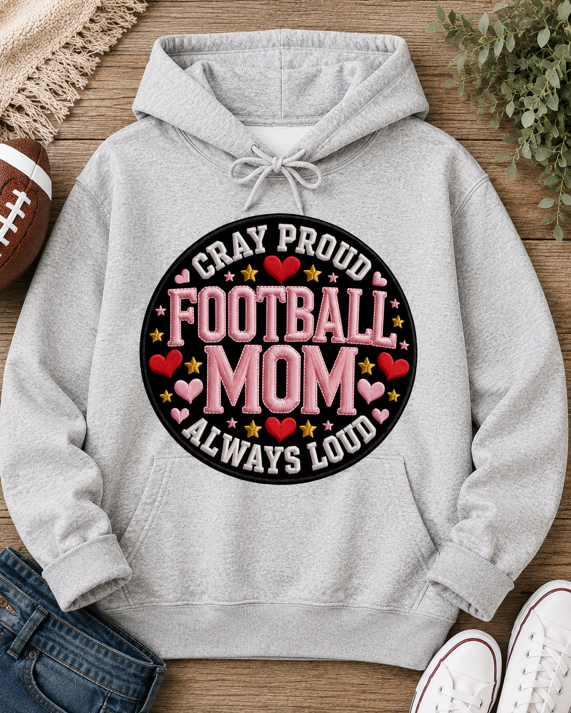 Football Mom | Adult Graphic Shirt, Sweatshirt & Hoodie